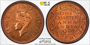 1940(B) 1/4 An SW-9.230 Prid-692 Second Head MS65RD