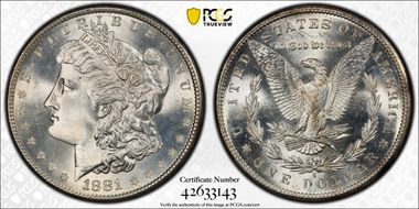 1881-S $1 MS66