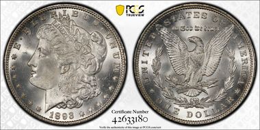 1893 $1 MS65