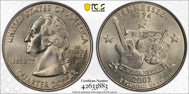 2002-P 25C Tennessee MS62