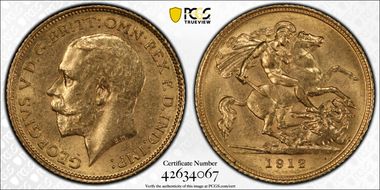 1912-S 1/2 Sov S-4009 MS63