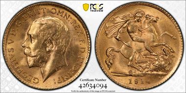 1914 1/2 Sov S-4006 MS65+