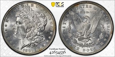 1886 $1 MS61