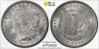 1888 $1 MS65