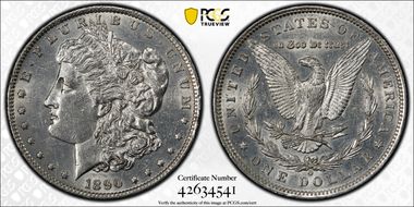 1890-O $1 AU55
