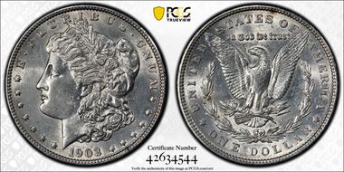 1903 $1 AU58