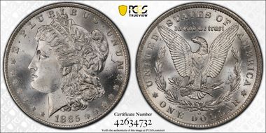 1885-O $1 MS66