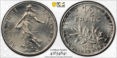 1966 1/2 Fr Gad-429 MS67