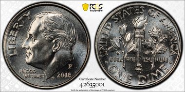 2018-P 10C MS64FB