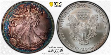 2003 $1 Silver Eagle MS68