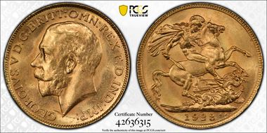 1923-M Sov S-3999 MS65