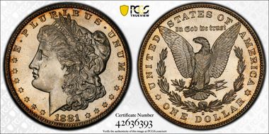 1881-S $1 MS63