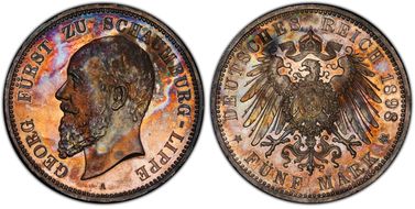 1898-A 5 Mk J-165 PR64