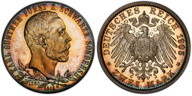 1905 2 Mk J-169a Thin Rim PR65CAM