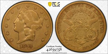 1878-CC $20 F15