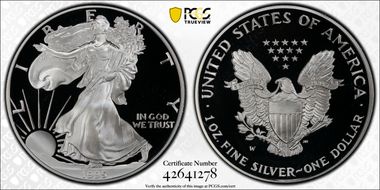 1995-W $1 Silver Eagle PR70DCAM
