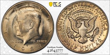 1983-P 50C MS66