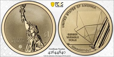 2020-S $1 American Innovation CT Rev PR Gerber Variable Scale PR70