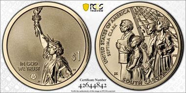 2020-S $1 American Innovation SC Rev PR Septima Clark PR70