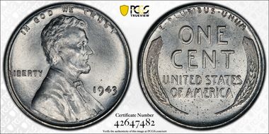 1943 1C MS67