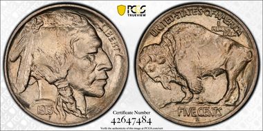 1913-D 5C Type 1 MS67