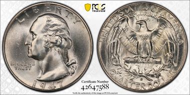 1947-S/S 25C RPM, FS-502 MS67