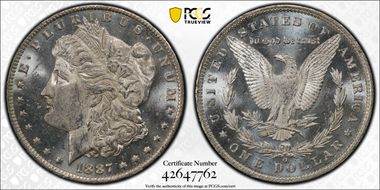 1887-O $1 MS62