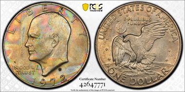 1972 $1 Type 1 MS63
