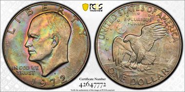 1972-D $1 MS65