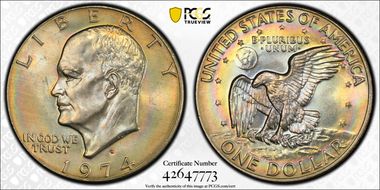 1974-D $1 MS65+