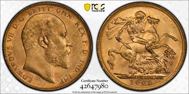 1908-P Sov S-3972 MS63