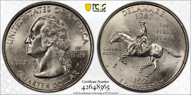 1999-P 25C Delaware MS65