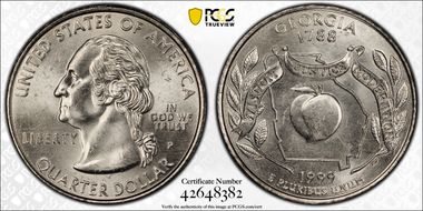 1999-P 25C Georgia MS64