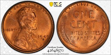 1949-S 1C MS67RD