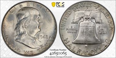 1948-D 50C MS65FBL