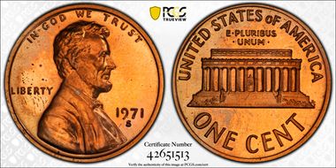 1971-S 1C PR66RD