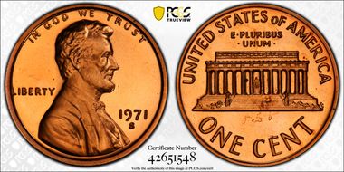 1971-S 1C PR67RD