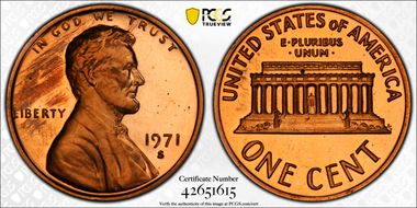 1971-S 1C PR65CAM