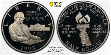 1993-S 50C Madison PR69DCAM