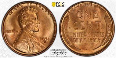 1931-S 1C MS66+ RD