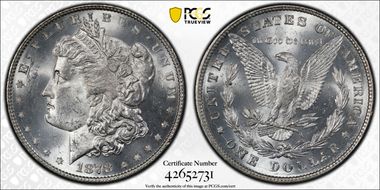 1878 8TF $1 MS64