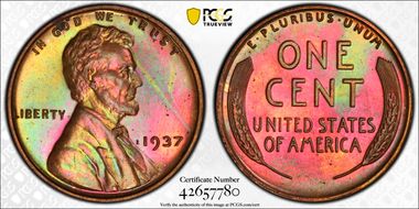 1937 1C PR65BN