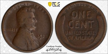 1922-D 1C Weak D VG10BN