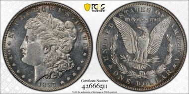 1887/6 $1 MS61PL