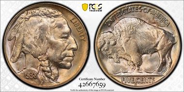 1938-D/S 5C Overmintmark, FS-512 MS67