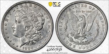 1886-O $1 AU53