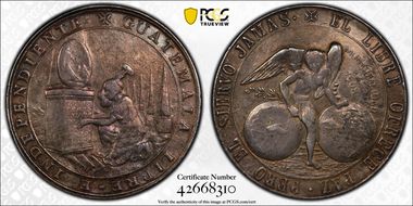 1908 Medal Independence of Guatemala Ag N1