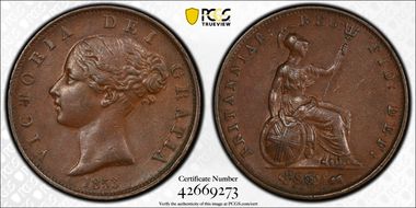 1853 1/2D S-3949 AU53BN