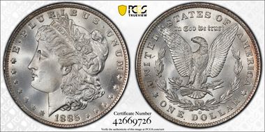 1885-O $1 MS67