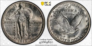 1919-D 25C MS64